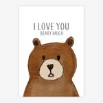 Quadro-Infantil-Urso-Marrom-1