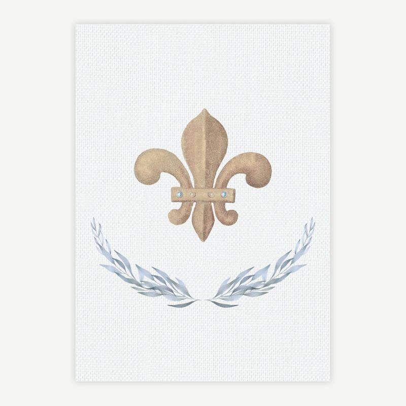 Quadro-Infantil-Flor-de-Lis-Aquarela-Azul-1