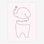 Quadro-Infantil-Elefante-Love-Yourself-Rosa-1