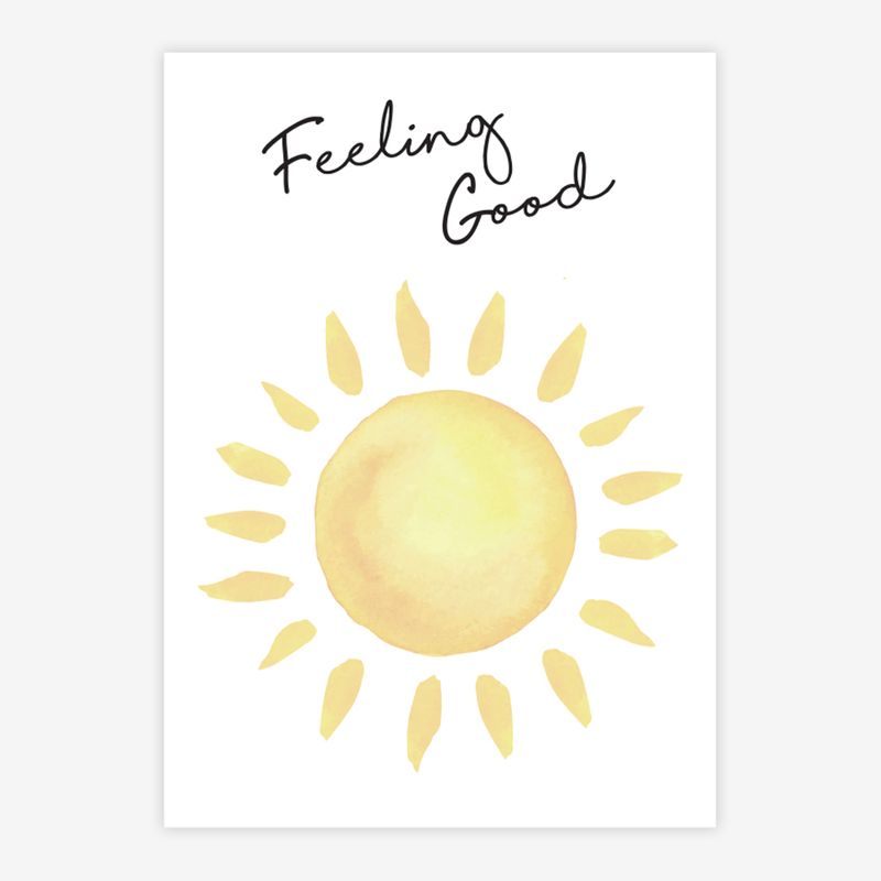 Quadro-Infantil-Sol-Feeling-Good-Amarelo-1