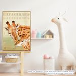 Quadro-Infantil-Girafa-Filhote-Amarelo-2