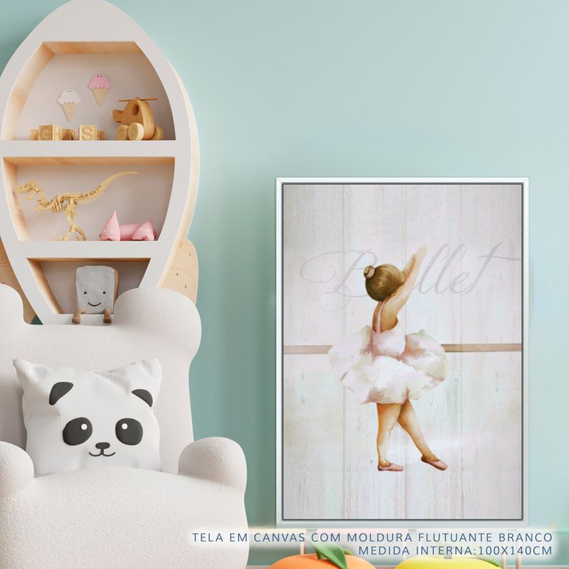 Quadro-Infantil-Bailarina-de-Lado-Rosa-2
