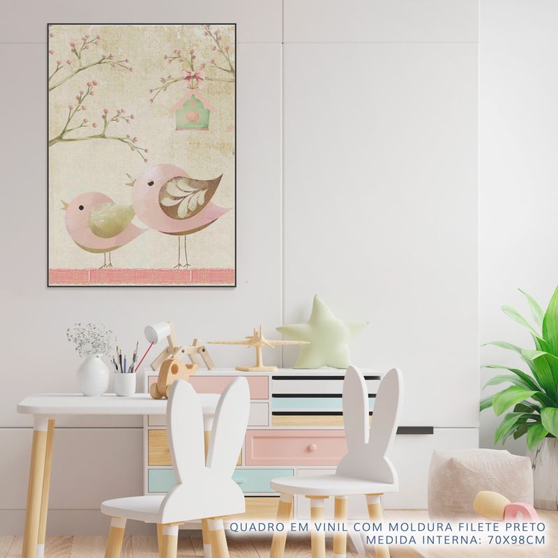Quadro-Infantil-Passarinho-Grande-Rosa-2
