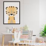Quadro-Infantil-Tigre-Moderno-Amarelo-2