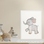 Quadro-Infantil-Selva-Elefante-Color-2