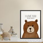 Quadro-Infantil-Urso-Marrom-2