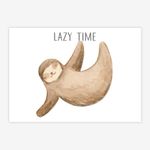 Quadro-Infantil-Preguica-Bege-1