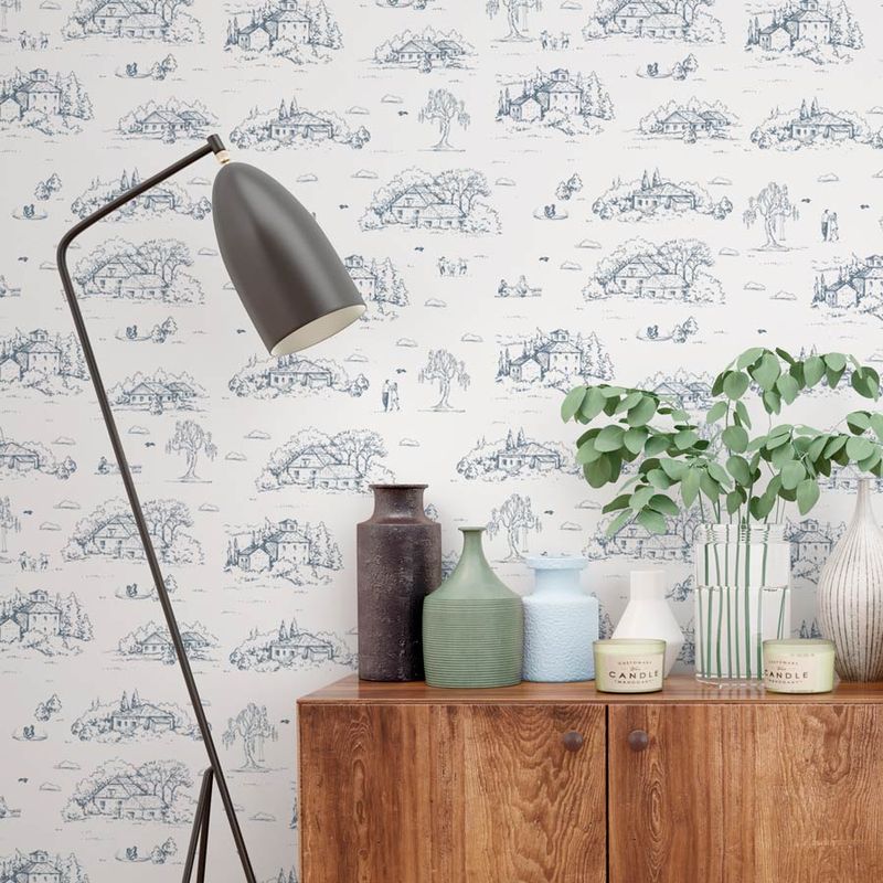 Papel-de-Parede-Toile-de-Jouy-Adulto-Azul-Classico-com-Fundo-Branco-1