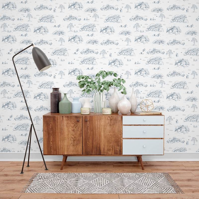 Papel-de-Parede-Toile-de-Jouy-Adulto-Azul-Classico-com-Fundo-Branco-2