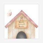 Quadro-Infantil-Casinha-Cachorro-Rosa-Quadrado-1