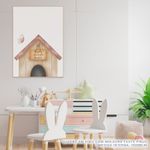Quadro-Infantil-Casinha-Cachorro-Rosa-2