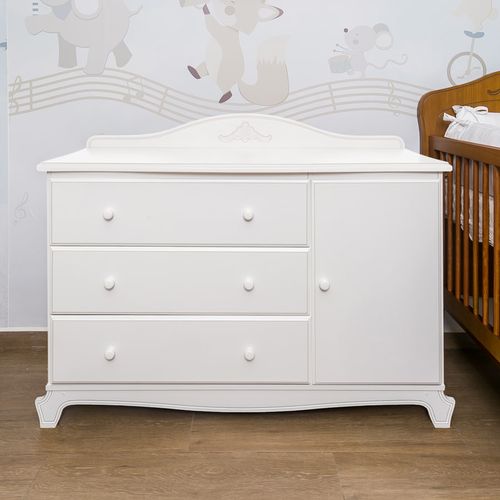 Cômoda Nóbile Branco Pronvençal com Porta
