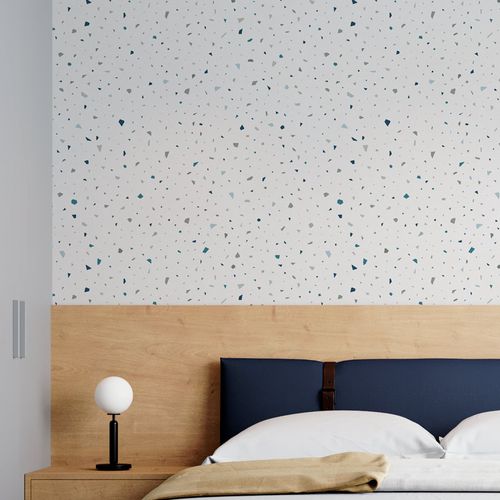 Papel de Parede Granilite Mini Textura Azul Polo