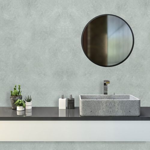 Papel de Parede Cimento Queimado Cinza