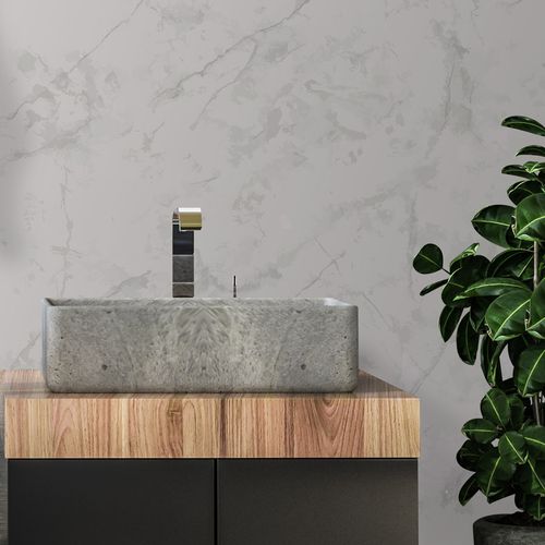 Papel de Parede Mármore Royal Cinza