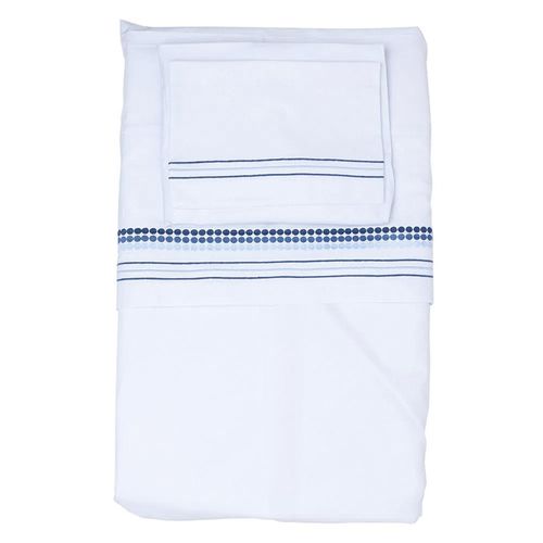 Lençol para Berço Windsor Azul - 3 peças