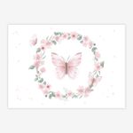 Quadro-Infantil-Jardim-Guirlanda-com-Borboletas-Rosa-1