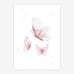 Quadro-Infantil-Jardim-Borboletas-Rosa-1