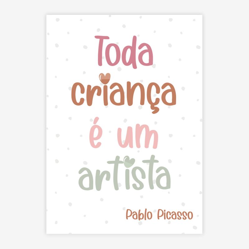 Quadro-Infantil-Toda-Crianca-e-um-Artista-Tons-Terrosos-1