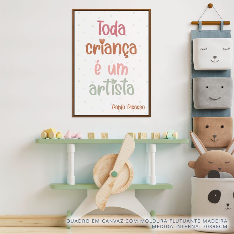 Quadro-Infantil-Toda-Crianca-e-um-Artista-Tons-Terrosos-2