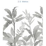 Papel-de-Parede-Folhas-Tropical-Preto-e-Branco---Mural-2