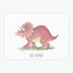 Quadro-Infantil-Triceratops-Be-Kind-1