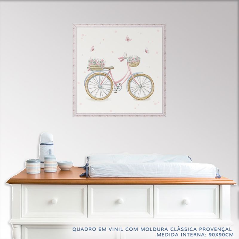 Quadro-Infantil-Jardim-Bicicleta-Rosa-2