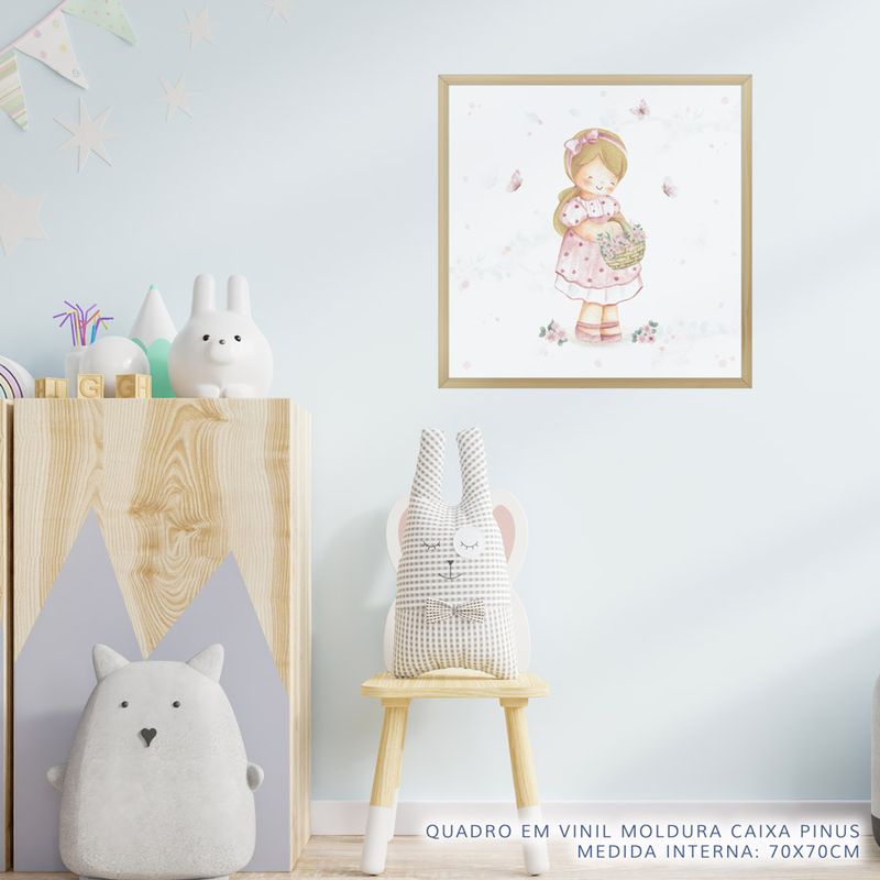 Quadro-Infantil-Jardim-Menina-Rosa-2