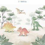 Papel-de-Parede-Dinossauro-Aquarela---Mural-3