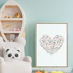 Quadro-Infantil-Coracao-Rosa-Vertical-2