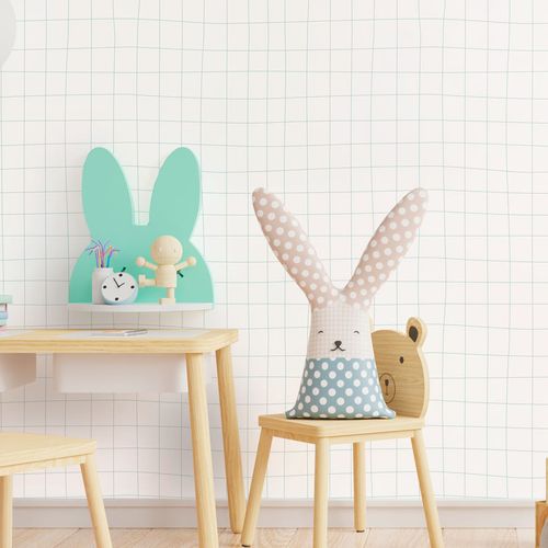 Papel de Parede Infantil Gride Malva