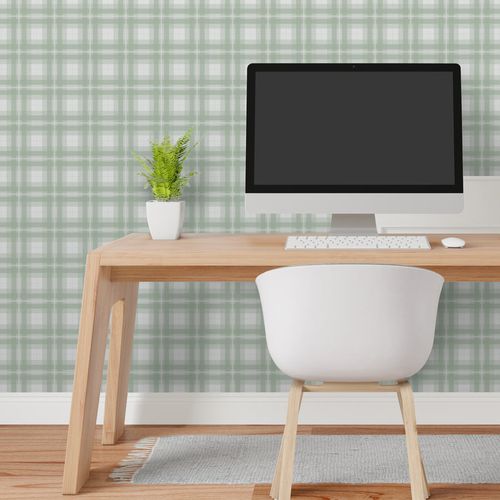 Papel de Parede Xadrez Classic Verde