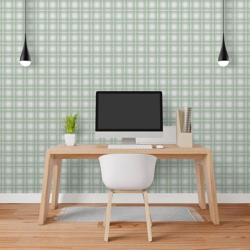 Papel de Parede Xadrez Classic Verde