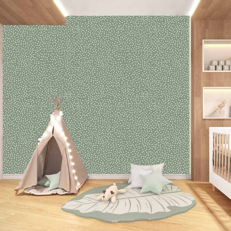 Papel-de-Parede-Poa-Irregular-Verde-2