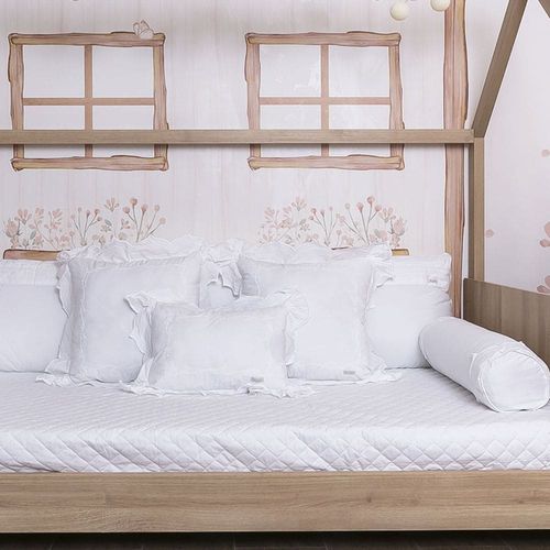 Almofada Retangular Garden Branco