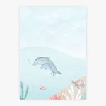 Quadro-Infantil-Fundo-do-Mar-Golfinho