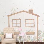 Papel-de-Parede-Casinha-Flores-do-Campo-Verde---Mural-1