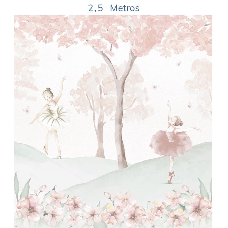 Papel-de-Parede-Bailarinas-Rosa---Mural-2