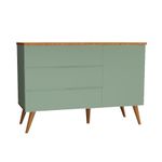 Comoda-de-Bebe-Viena-com-Porta-Verde-Jardim-com-Pe-e-Tampo-Mel-1