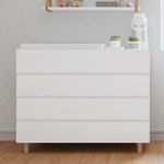 Comoda-de-Bebe-Haus-Nature-4-Gavetas-Branca-e-Carvalho-110-CM-1