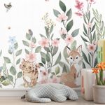 Papel-de-Parede-Jardim-Mali-Bichos-Rosa---Mural-2