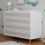 Comoda-de-Bebe-Haus-Nature-com-Palha-4-Gavetas-Branca-e-Carvalho-110cm-2