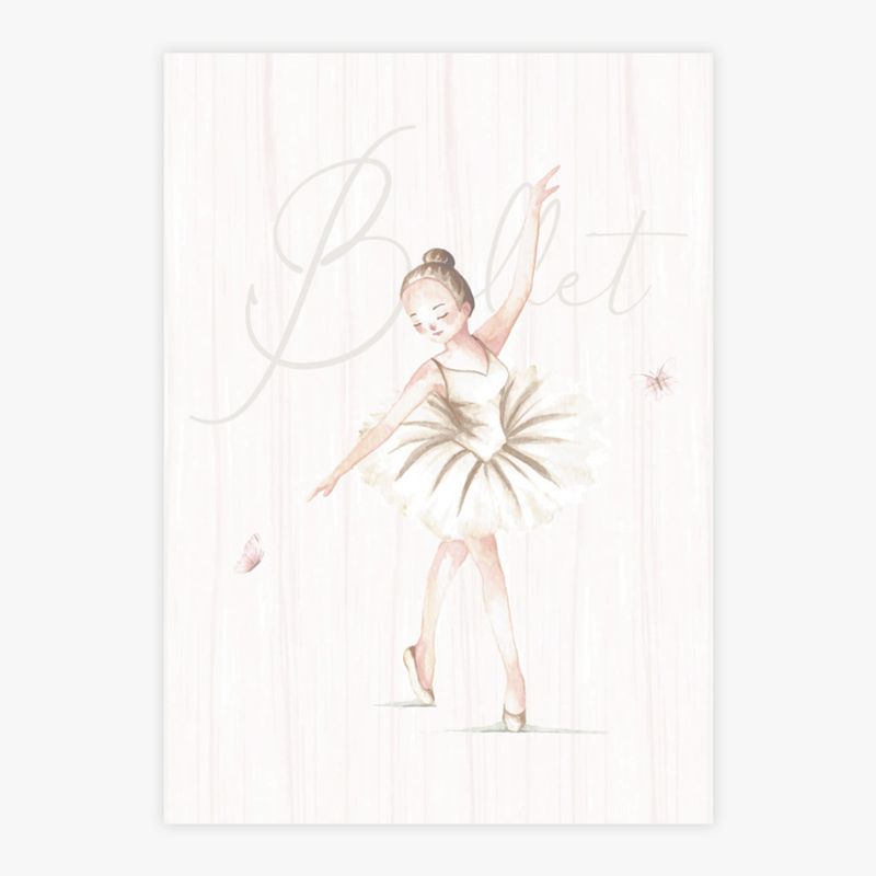 Quadro-Infantil-Bailarina-Bege---Vertical-1