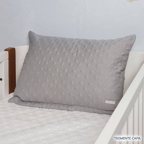 Capa de Almofada Losango Cinza 60cm x 40cm