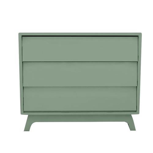 Cômoda de Bebê Raika 3 Gavetas Verde Jardim