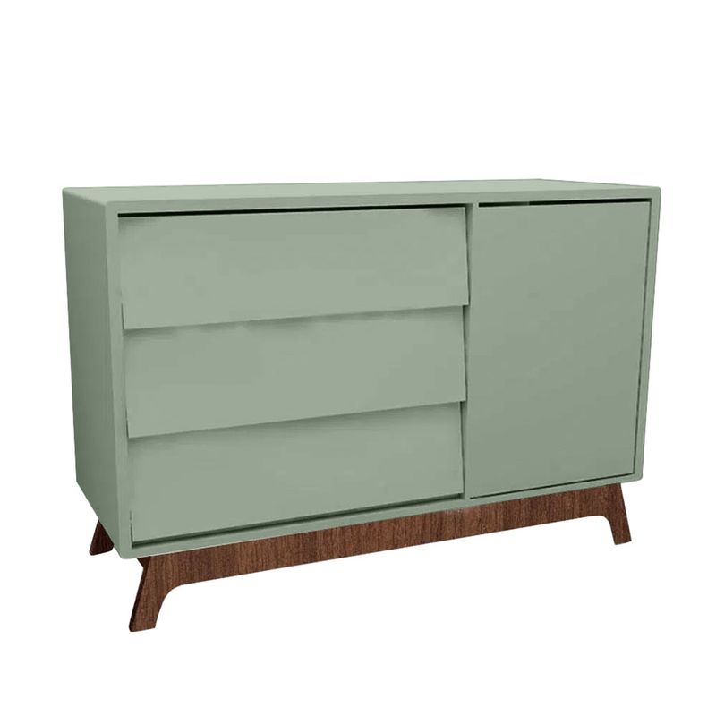Comoda-de-Bebe-Raika-com-Porta-Verde-Jardim-e-Pe-Mel-1