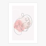 Quadro-Mulher-Minimalista-Aquarela-Rose-1