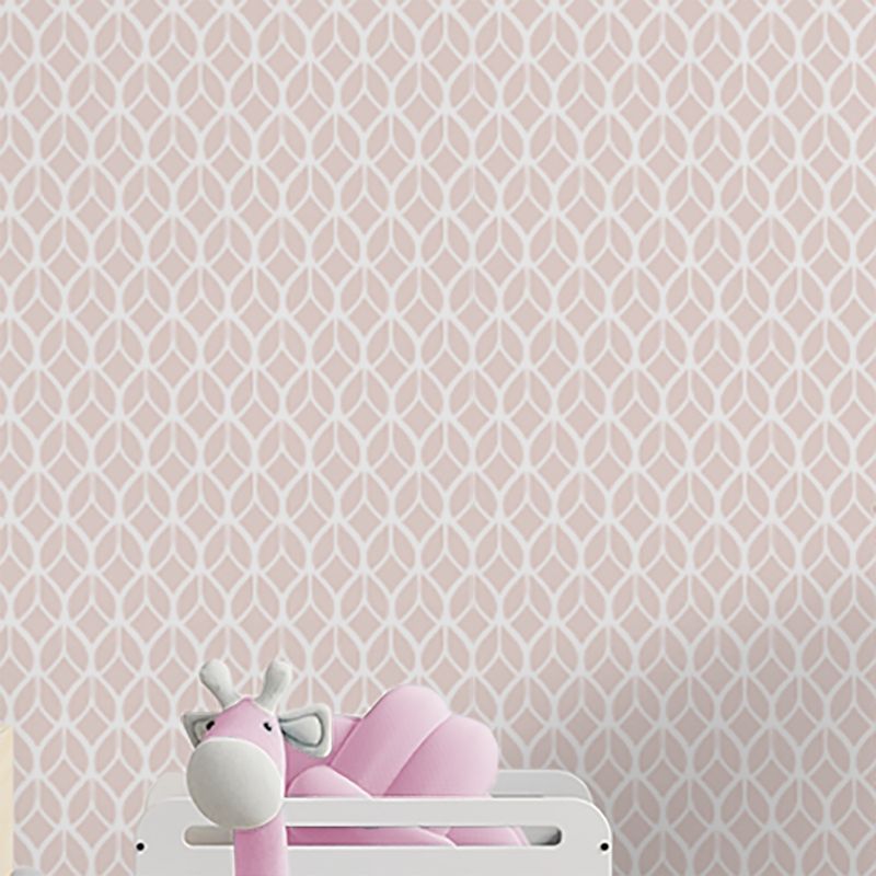 Papel-de-Parede-Folhas-Rosa-Claro-3