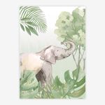 Quadro-Infantil-Safari-Elefante---Vertical-1