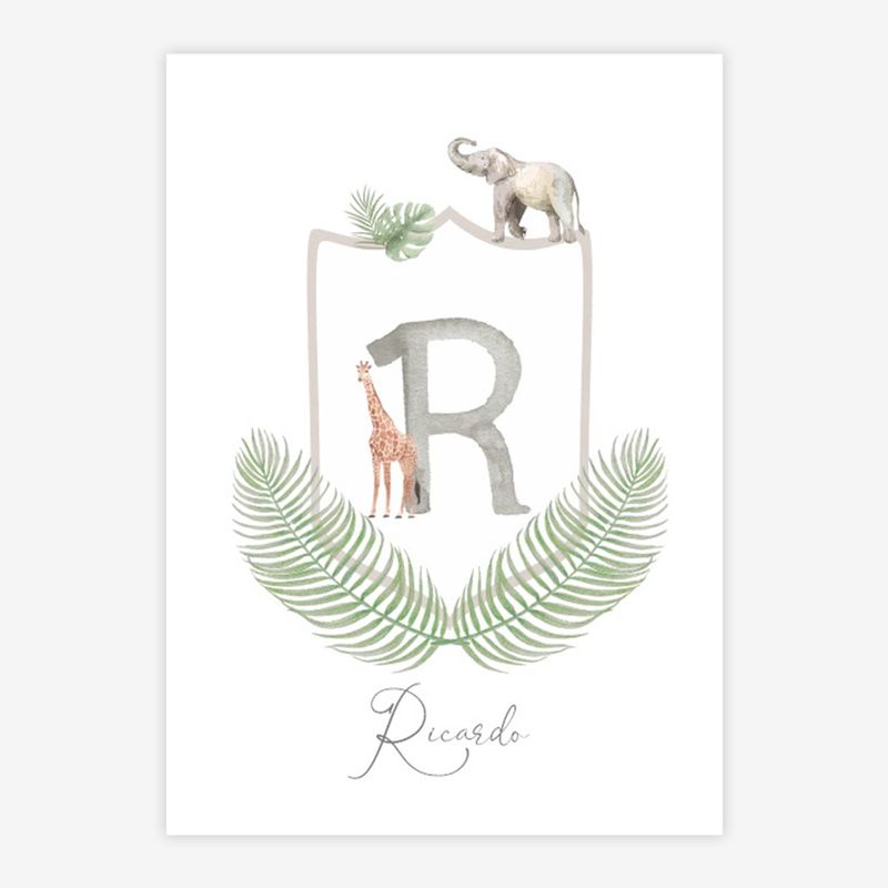 Quadro-Infantil-Safari-com-Inicial---Vertical-1